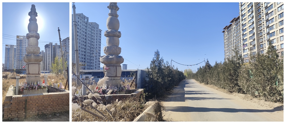 出讓土地後至今未搬遷的的文物水塔以及農村道路.jpg